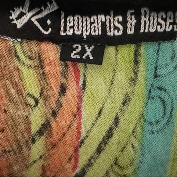 Leopards and Roses Big Circles Tunic - Picture 4 of 5